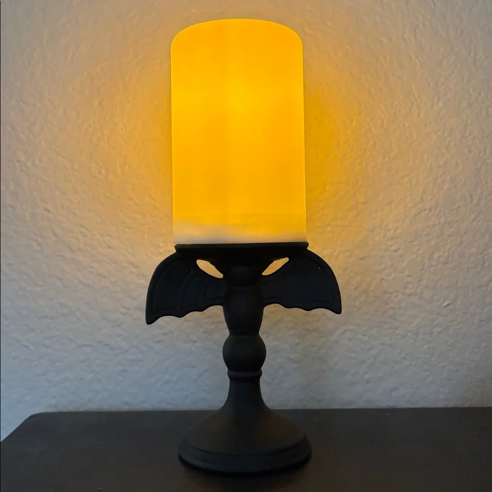 🆕HTF Target Black Bat Pedestal/Riser Candleholder